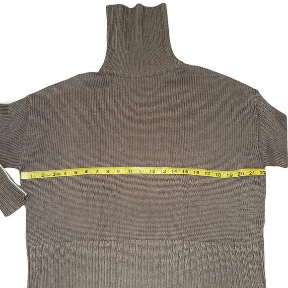 Alp + Rock Organic Cotton Oversized Turtleneck Ski Sweater Orig $268 Like New - Picture 2 of 4